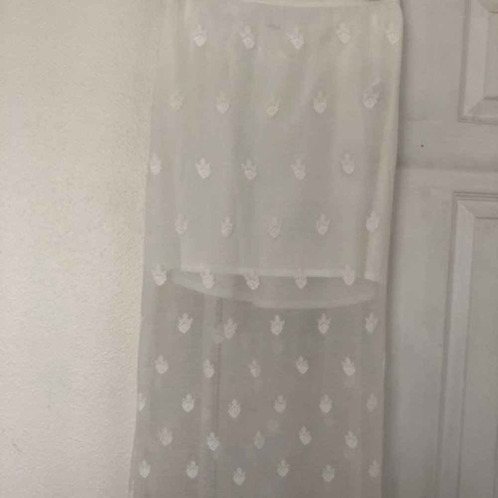 Free People White Slip Skirt